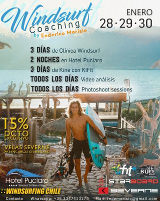Windsurf Coaching con el gran @federicomorisio en @hotelpuclaro 🌬 🌊 
Mejora tu nivel de la mejor manera 😉👌
No te pierdas esta gran oportunidad !!!