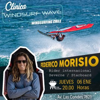 Amigos!!! Mañana a las 20:00 en nuestra tienda tendremos al gran @federicomorisio haciendo una clínica de windsurf Wave 🌬🌊🤙 con parrilla prendida 🥩🔥🍻 al puro estilo de @windsurfingchile Nos vemos mañana !